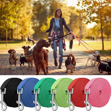 Solid Dog Leash For Large Dogs Pet Puppy Walking Training Lead Rope Big Dog Nylon Rope Long Leashes