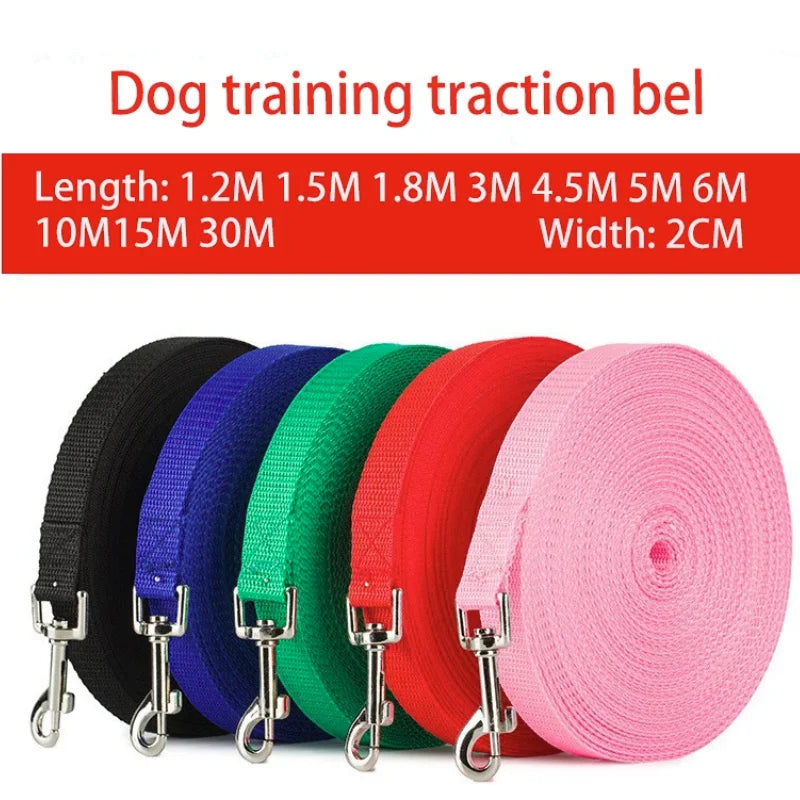 Solid Dog Leash For Large Dogs Pet Puppy Walking Training Lead Rope Big Dog Nylon Rope Long Leashes