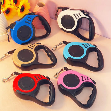 3m 5m Dog Leash Strong Nylon Puppy Lead For Small Medium Large Dogs Cats Automatic Retractable Durable Yorkshire Pet Supplies